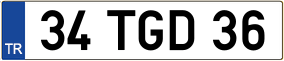 Trailer License Plate